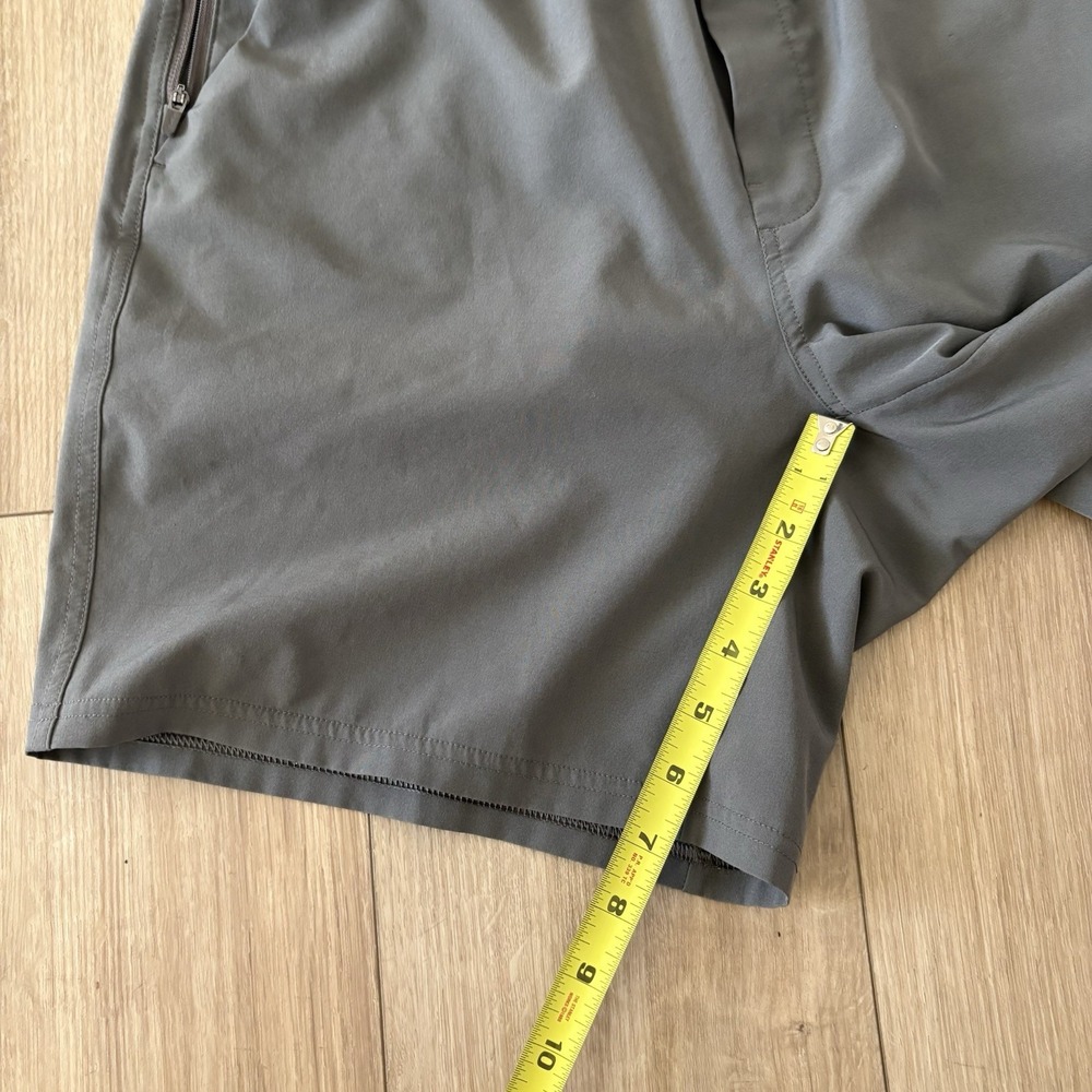 VRST Mens Medium 7" Inseam Liner Woven Athletic Gym Shorts Gray - Picture 4 of 5